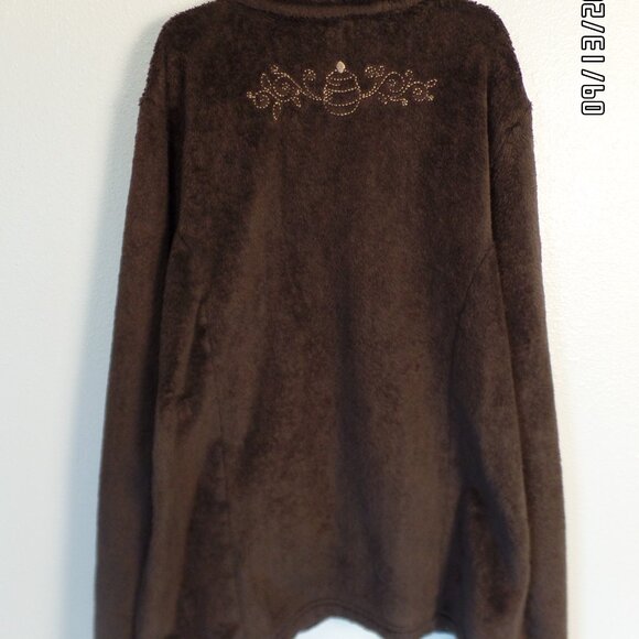 Disneyland Resort Winnie the Pooh and Piglet embroidered Fleece Jacket Medium - Picture 6 of 16